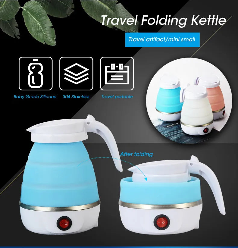 Foldable Electronic Kettle - 1 year replacement guarantee