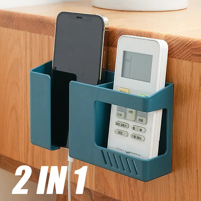 2 In 1 Wall-mounted Mobile Phone, Remote Control Storage Box