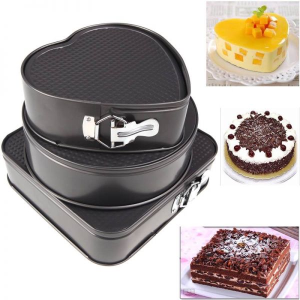 3pcs Multi Shape Cake Mould Set