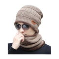 Men Beanie Hat Scarf Set