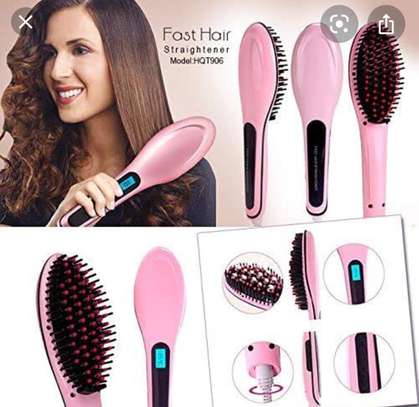 Kemei Hair Straightening Brush (2 in 1)