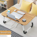 Wooden Foldable Computer Desk Folding Laptop Stand Holder