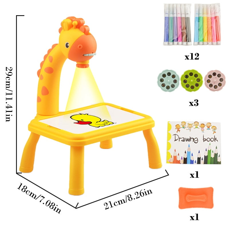 Led Drawing Projector Table - For Children