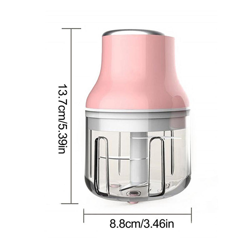 250ml Rechargeable Electric Garlic Chopper Mini Food Processor