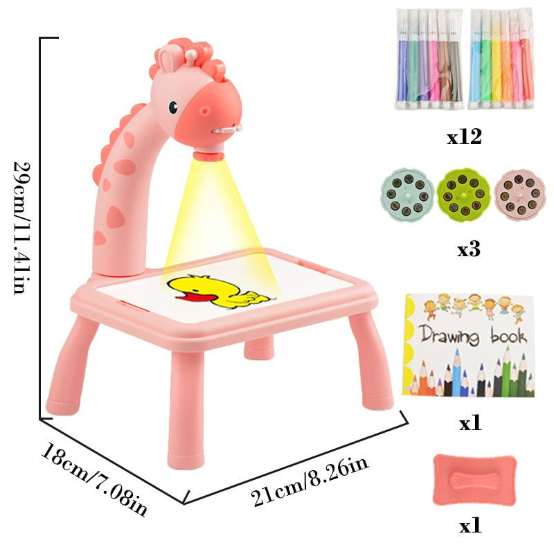 Led Drawing Projector Table - For Children