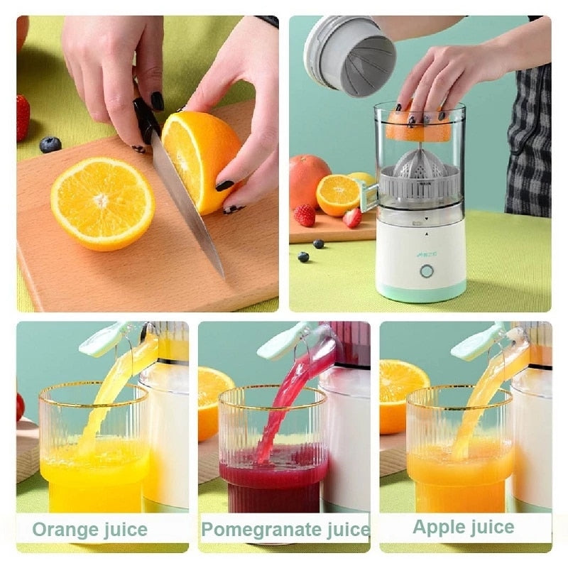 Juice Multifunctional Orange Device Juicer USB Machine Visual Household Fruit Charging Separator Portable