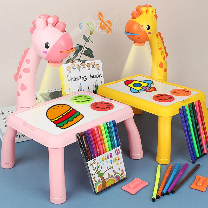 Led Drawing Projector Table - For Children