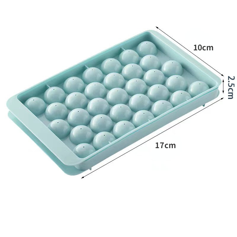 33 Ice Boll Hockey PP Mold Frozen Whiskey Ball Popsicle Ice Cube Tray Box