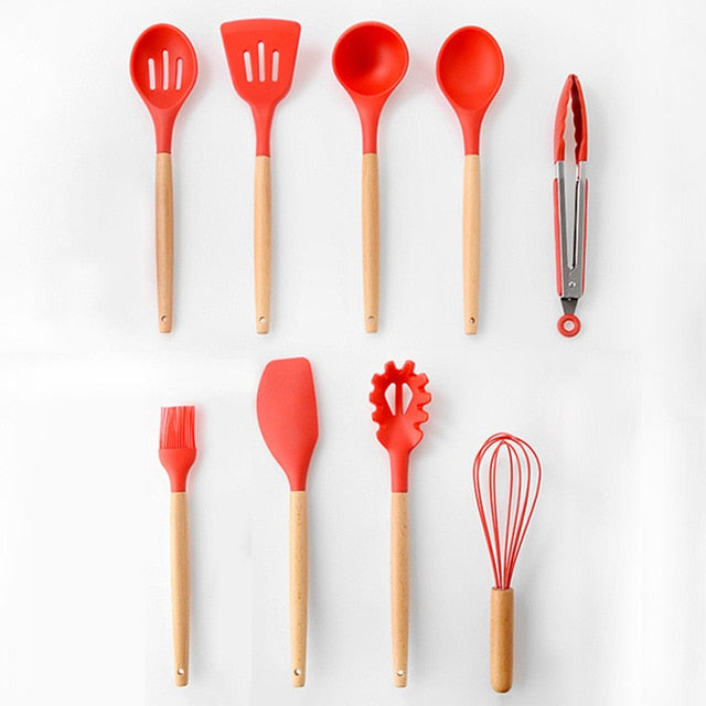 12 pieces spatula set with jar