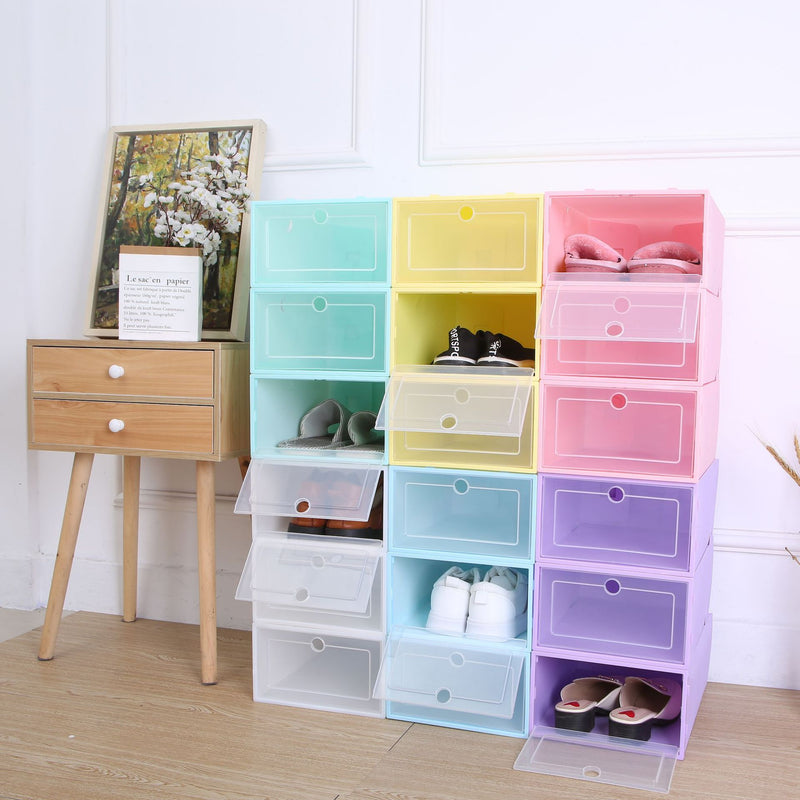 Flip shoe box storage box transparent shoe drawer storage artifact shoe cabinet