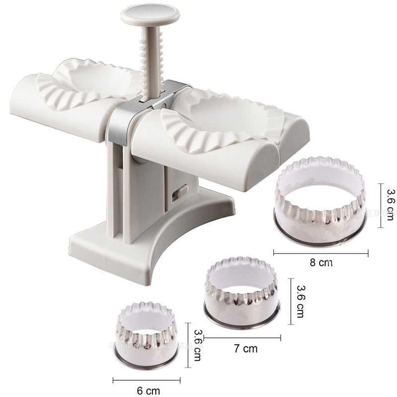 Double Head Automatic Dumpling Maker Machine