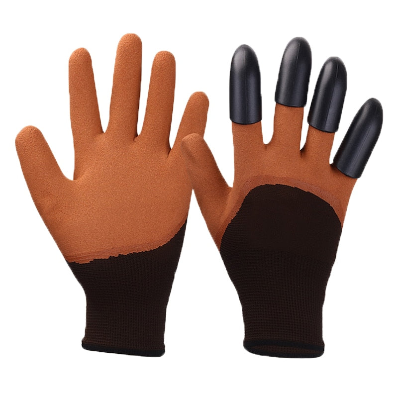 Garden gloves with claw