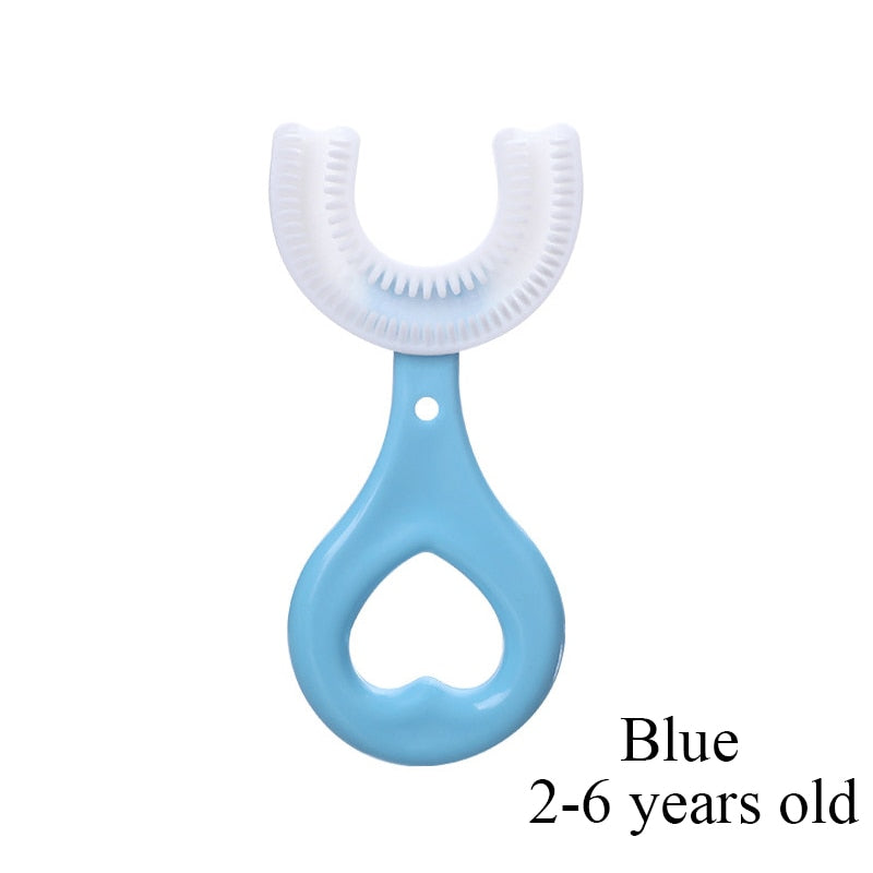 Baby Toothbrush Children 360 Degree U-shaped Child Toothbrush Teethers Baby Brush Silicone Kids Teeth Oral Care Cleaning