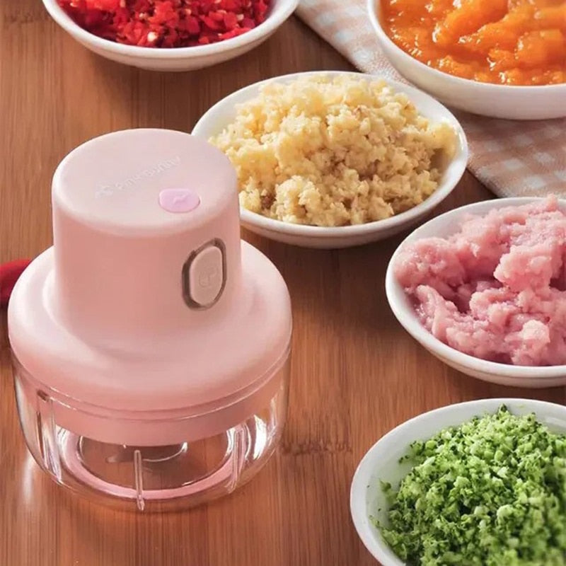 Wireless Food Chopper Garlic Crusher Meat Grinder