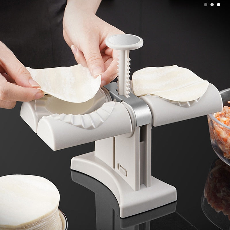 Double Head Automatic Dumpling Maker Machine