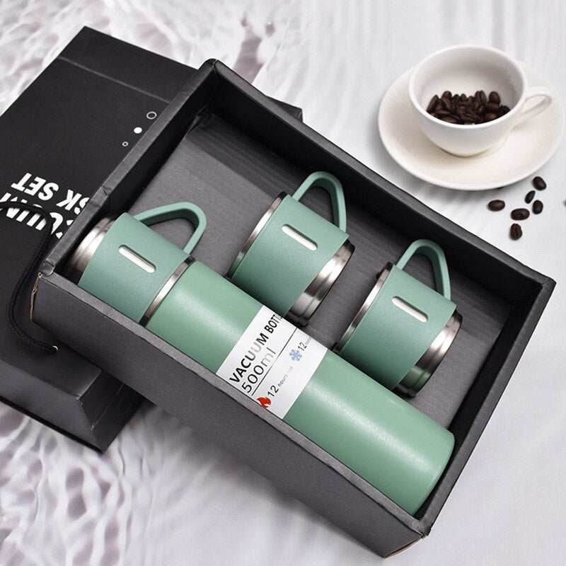 Vacuum Thermos Thermal Stainless Stee Flask Set 500 ml