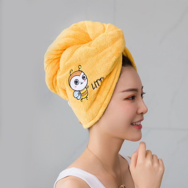 Women Microfiber Towel Hair Towel Bath Towels for Adults Home Terry Towels Bathroom  for Drying Hair