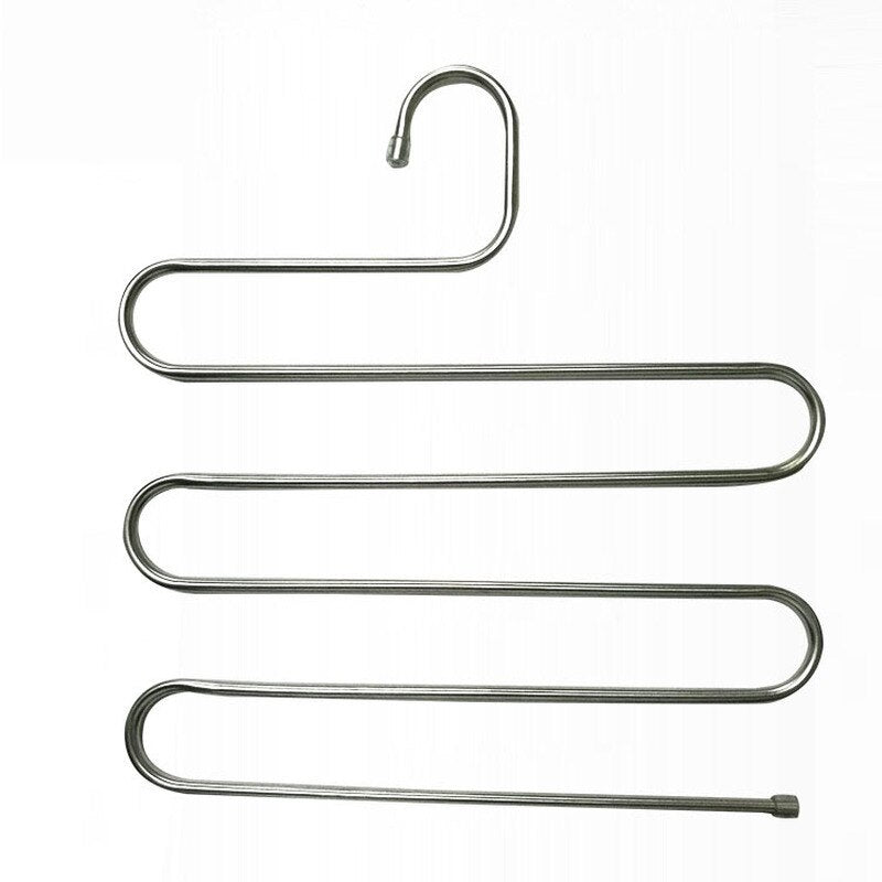 5 layers Stainless Steel Clothes Hangers S Shape