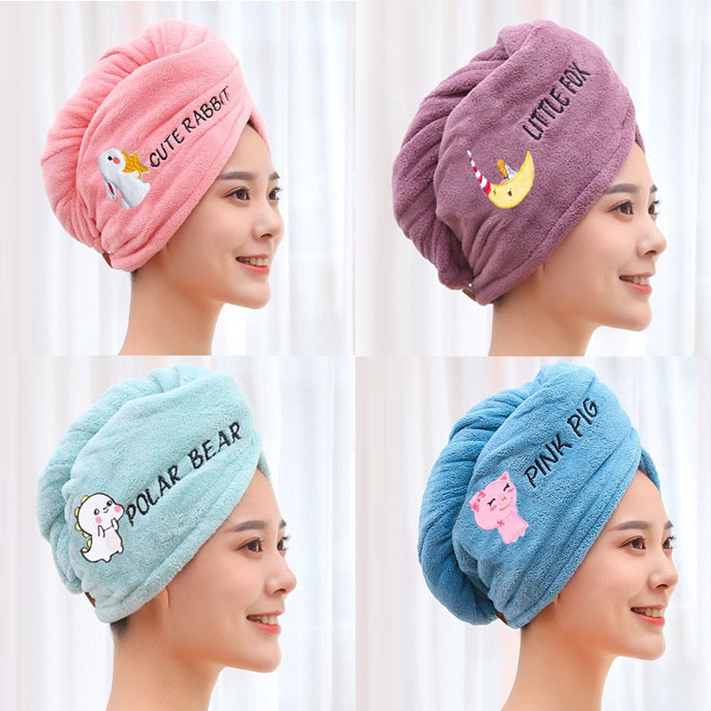 Women Microfiber Towel Hair Towel Bath Towels for Adults Home Terry Towels Bathroom  for Drying Hair