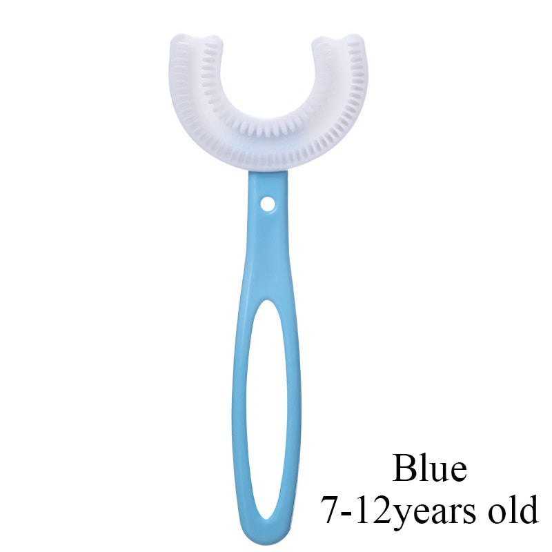 Baby Toothbrush Children 360 Degree U-shaped Child Toothbrush Teethers Baby Brush Silicone Kids Teeth Oral Care Cleaning