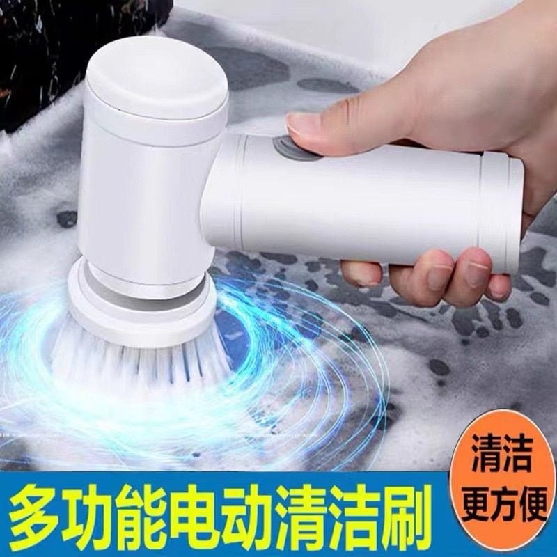 5-in-1 Handheld Bathtub Cleaning Tool Electric Brush