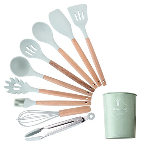 12 pieces spatula set with jar