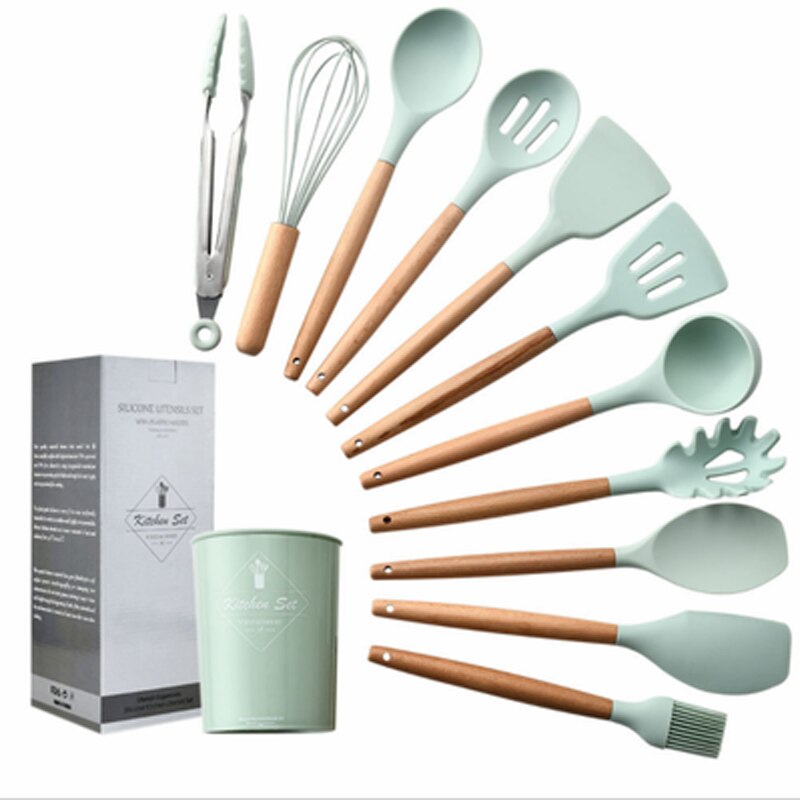 12 pieces spatula set with jar