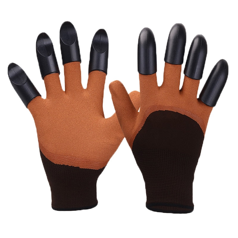 Garden gloves with claw